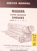 Niagara H, I J K L, Shears Service Manual 1954